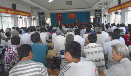 Quang cảnh buổi tuyên truyền)