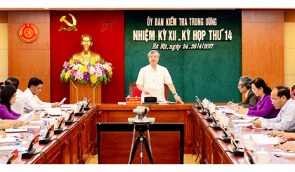 Một kỳ họp của Ủy ban Kiểm tra Trung ương. Ảnh: CPV