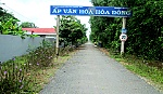 Xã Thạnh Hòa trên đường về đích nông thôn mới