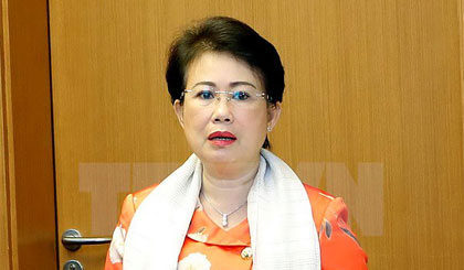 Bà Phan Thị Mỹ Thanh, Phó Bí thư Tỉnh ủy, Trưởng Đoàn Đại biểu Quốc hội tỉnh Đồng Nai. Ảnh: An Đăng/TTXVN