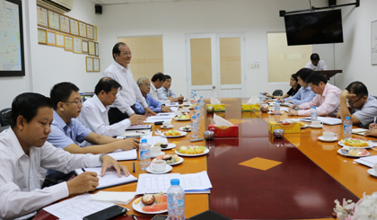 Ông Trần Thanh Đức, Phó Chủ tịch UBND tỉnh phát biểu tại buổi làm việc