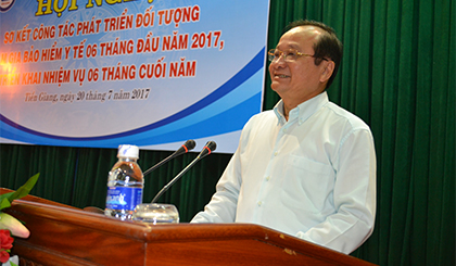 ông Trần Thanh Đức, Phó Chủ tịch UBND tỉnh phát biểu tại hội nghị