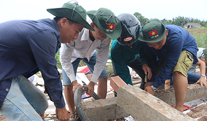 Bằng các hoạt động thiết thực, sinh viên TGU đã để lại nhiều dấu ấn ở các địa phương.