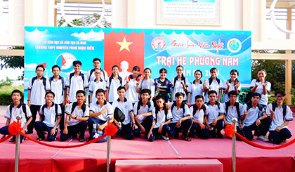 Đoàn Trường THPT Chuyên Tiền Giang tại Trại hè Phương Nam lần IV