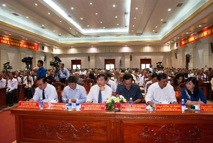 Lãnh đạo Trung ương và lãnh đạo tỉnh dự lễ
