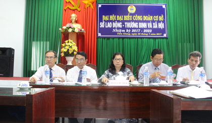 Đoàn Chủ tịch tại Đại hội 