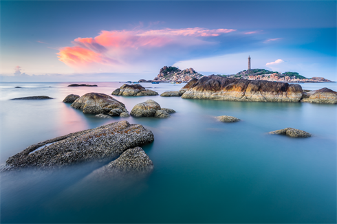  Ảnh 2: Mây Hồng Sau Chút Mưa  (GlowingAfter The Rain) 30s f/11 ISO 50 WB 5650K @ 16mm. GND Rev 3, ND 5. Kê Gà 5:14 sáng.