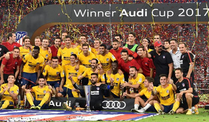Atletico trở thành nhà vô địch mới của Audi Cup. Nguồn: Getty Images