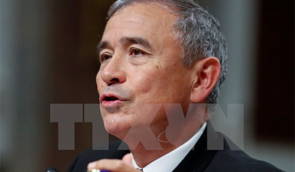 Đô đốc Harry Harris, Tư lệnh Bộ Chỉ huy Thái Bình Dương (PACOM) của Mỹ. Ảnh: EPA/TTXVN