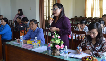 Các đơn vị LĐLĐ trong cụm trao đổi kinh nghiệm đạt được.