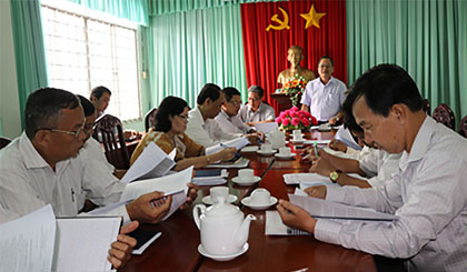 Kiểm tra, giám sát hoạt động Ban Chỉ đạo huyện Cai Lậy.  
