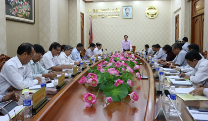 UBND tỉnh tổ chức họp thành viên tháng 9-2017 vào chiều ngày 31-8