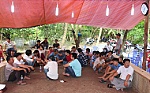 Phá trường gà lớn mới khai trương 2 ngày.