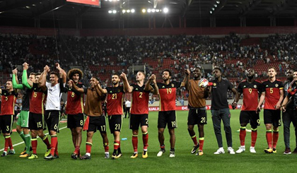 Bỉ đã giành vé dự vòng chung kết World Cup 2018. (Nguồn: AFP)