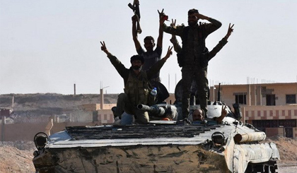 Quân đội Syria tại Deir al-Zor. Nguồn: AFP