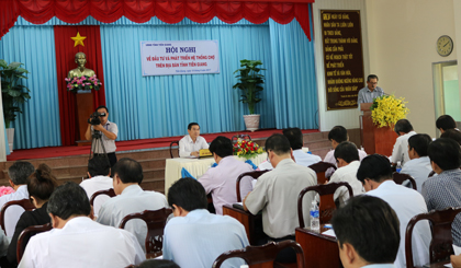 Hội nghị Đầu tư và Phát triển hệ thống chợ trên địa bàn tỉnh Tiền Giang diễn ra tại TX. Gò Công vào chiều ngày 19-9