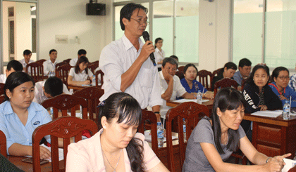Các DN nêu lên ý kiến.