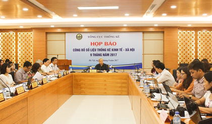 Ảnh họp báo thống kê. VGP/Huy Thắng