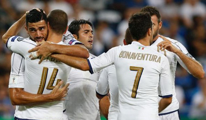 Italy sẽ phải đối đầu Thụy Điển ở vòng play-off. (Nguồn: AP)