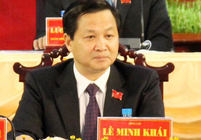  Ông Lê Minh Khái, Bí thư Tỉnh uỷ Bạc Liêu, được Thủ tướng giới thiệu làm Tổng Thanh tra Chính phủ thay ông Phan Văn Sáu