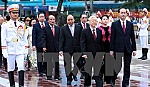 Lãnh đạo Đảng, Nhà nước đặt hoa tưởng niệm tại Tượng đài Lenin