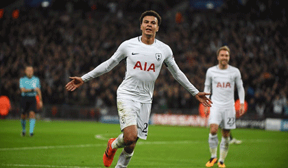 Dele Alli đưa Tottenham vào vòng knock-out. (Nguồn: Daily Mail)