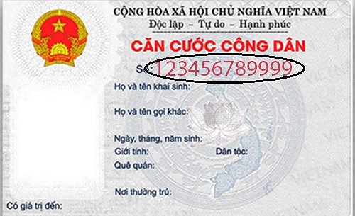 Minh họa căn cước công dân 