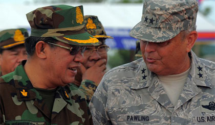 Thủ tướng Hun Sen, người đã lãnh đạo Campuchia hơn 3 thập kỷ, đã thể hiện một lập trường chống Mỹ mạnh mẽ trước thềm cuộc tổng tuyển cử năm 2018. (Ảnh minh họa: AFP)