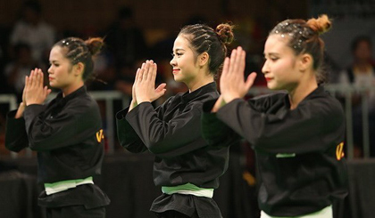 Các vận động viên Pencak silat của Việt Nam.