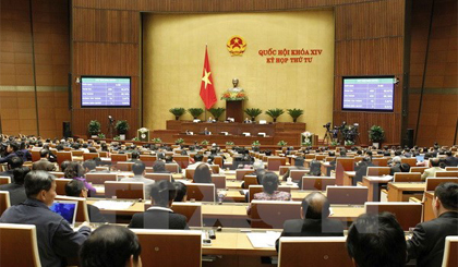 Quốc hội biểu quyết thông qua Luật Quy hoạch. Ảnh: Văn Điệp/TTXVN