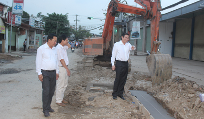 Kiểm tra tại tuyến đường Lê Văn Phẩm.