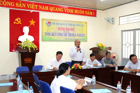  Hội Nhà báo 6 tỉnh Bắc sông Hậu thông qua thủ tục ký kết giao ước thi đua năm 2018 