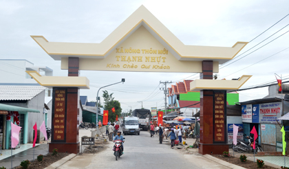 Thạnh Nhựt là xã đầu tiên công bố đạt chuẩn NTM trong năm 2017.