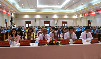 Đại biểu là các cấn bộ lãnh đạo Tỉnh ủy Tiền Giang tham dự đại hội