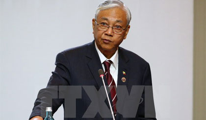 Tổng thống Myanmar U Htin Kyaw. Nguồn: EPA/TTXVN
