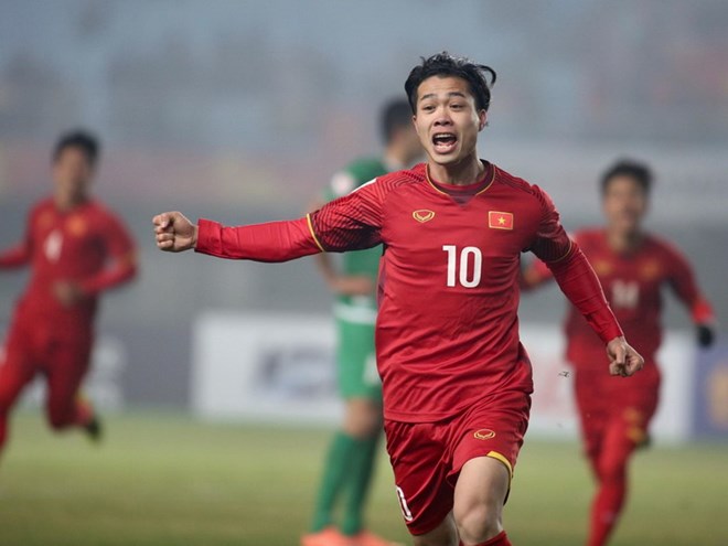 Công Phượng là người ghi bàn mở tỷ số cho U23 Việt Nam. (Nguồn: tuoitre)