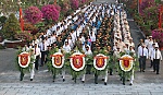 Lãnh đạo tỉnh và cán bộ, chiến sĩ viếng Nghĩa trang Liệt sĩ tỉnh