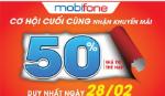 Các nhà mạng đồng loạt khuyến mãi 50% cuối cùng
