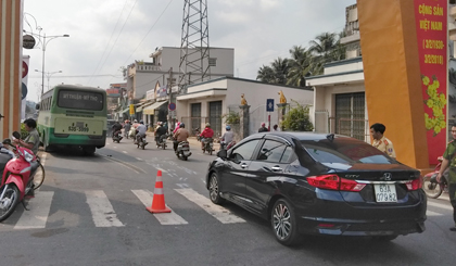 Hiện trường vụ tai nạn.