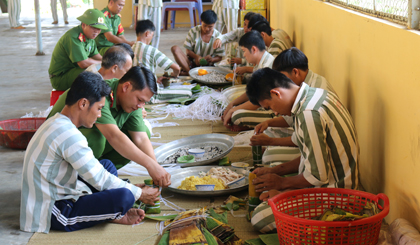 Tết đến, Trại giam Mỹ Phước tổ chức nhiều hoạt động vui chơi giải trí cho phạm nhân.