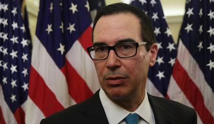 Bộ trưởng Tài chính Mỹ Steven Mnuchin. Ảnh: AFP/TTXVN