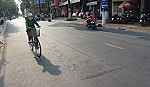 Trải lại nhựa đường Nguyễn Trãi trước ngày 31-3