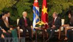 Chủ tịch Cuba đón, hội đàm với Tổng Bí thư Nguyễn Phú Trọng