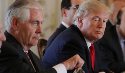 Tổng thống Mỹ Trump bất ngờ cách chức Ngoại trưởng Rex Tillerson