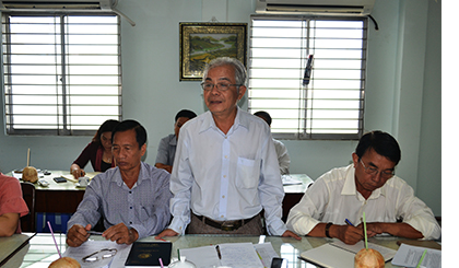 Đại biểu đóng góp ý kiến tại buổi họp