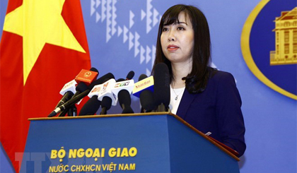 Người phát ngôn Bộ Ngoại giao Lê Thị Thu Hằng. Ảnh: An Đăng/TTXVN
