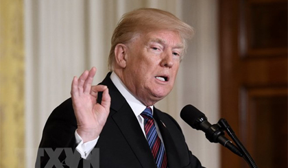Tổng thống Mỹ Donald Trump. Nguồn: AFP/TTXVN