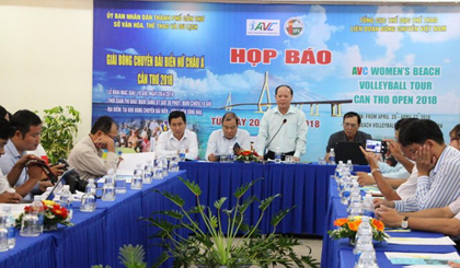 Quang cảnh buổi họp báo. (Ảnh: Thanh Sang/TTXVN)