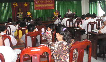 Quang cảnh Hội nghị triển khai Tháng hành động vì “ An toàn thực phẩm´