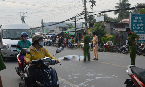 Hiện trường vụ tai nạn.